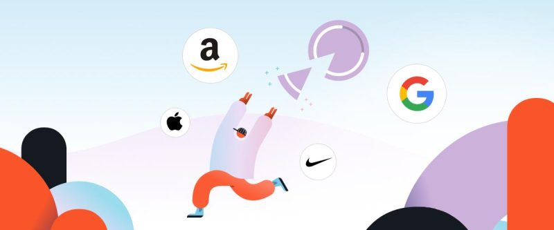 News Logos Google Amazon Nike Apple Illustration